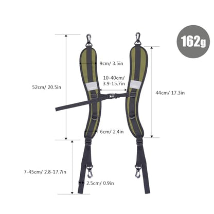 Oxford Cloth Backpack Strap with Belt Versatile DIY Supplies for Backpack Dry Bag Adjustable Length Padded (OD Green) - color: Od Green