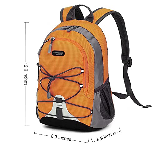 Bseash 10L Small Hiking Backpack for Kids Ages 3-6 Girls Boys Under 4 feet - color: Orange
