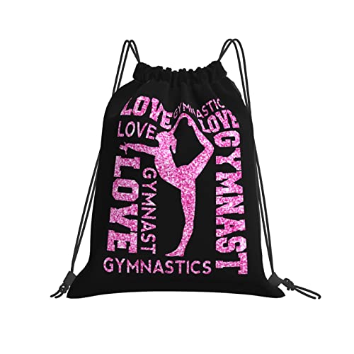 Gymnastics Drawstring Backpack Gym String Bag Drawstring Sackpack Sport For Womens Mens - color: A1 Gymnastics