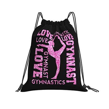 Gymnastics Drawstring Backpack Gym String Bag Drawstring Sackpack Sport For Womens Mens - color: A1 Gymnastics