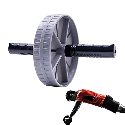 Abdominal Wheel,AB Wheel Roller,Automatic Rebound ABS Workout Core Workout AB Exercise Wheel - AB Workout Equipment Non-slip Strength Training Roller Wheel for Home and Gym Exercises, Grey