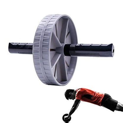 Abdominal Wheel,AB Wheel Roller,Automatic Rebound ABS Workout Core Workout AB Exercise Wheel - AB Workout Equipment Non-slip Strength Training Roller Wheel for Home and Gym Exercises, Grey