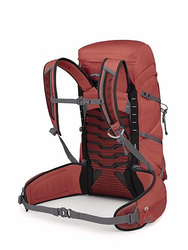 Osprey Tempest 33L Women's Lightweight Hiking Backpack - Daypack for Travel & Camping, Red Pampas/Coal Grey, Extended Fit - color: Red Pampas/Coal Grey, size: 33L - Extended Fit