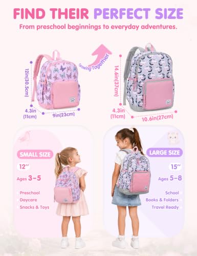 VASCHY Kids backpacks, Cute Lightweight Water Resistant Preschool Backpack for Boys and Girls Chest Strap | Cute - color: Cats, size: Small (4-6 Yrs) - 15'' H