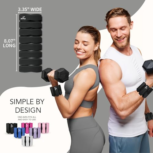 Ankle Wrist Weights for Women Men, One Pair of 2lbs/3lbs/4lbs Adjustable Arm & Leg Weights Silicone Wearable Weighted Bracelet for Pilates Yoga Walking Running Home Gym Fitness Strength Training Weight Loss Exercises Physical Therapy Dance Swimming Water