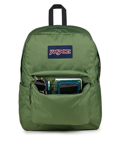 JanSport Superbreak Backpack - Durable, Lightweight Premium Backpack, Cargo Green - color: Cargo Green