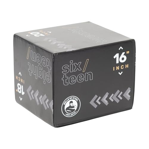 Foam Plyo Box [Bells of Steel] Step Up Boxes for Workout, Plyometric Jump, Hip Thrusts, 16x18x20in, 350lb Weight Capacity