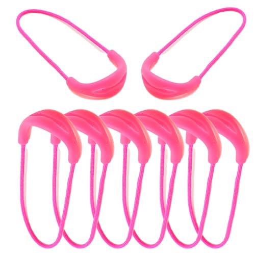 20pcs Colorful Zipper Pulls Replacement, Nylon Cord Zipper Tab for Jackets, Handbags, Luggage, Boots, Multiple Colors Available (Pink) - color: Pink
