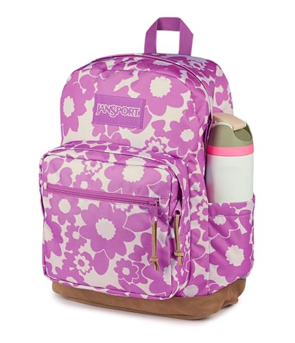 JanSport Right Pack Backpack - Durable Daypack with Padded 15 Laptop Sleeve, Spacious Main Compartment & Integrated Water Bottle Pocket - Blossom Bae Pink - color: Blossom Bae Pink