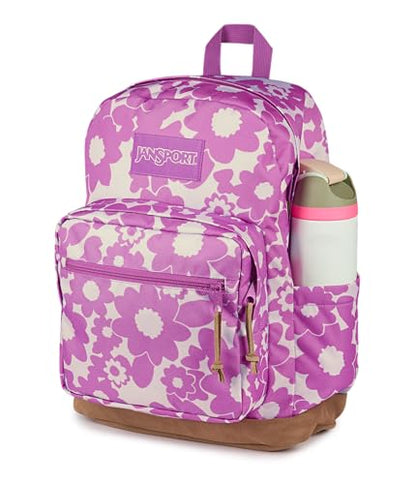 JanSport Right Pack Backpack - Durable Daypack with Padded 15 Laptop Sleeve, Spacious Main Compartment & Integrated Water Bottle Pocket - Blossom Bae Pink - color: Blossom Bae Pink