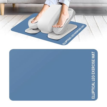 Under Desk Elliptical Mat - Non-Slip Exercise Equipment for Peloton Bike, Small Exercise Mat for Desk Workout Equipment - color: Sky Blue