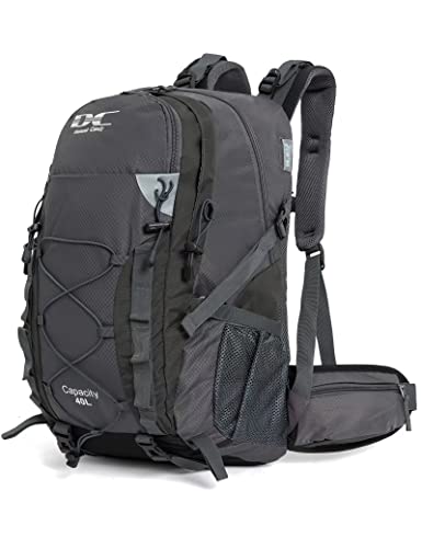 Diamond Candy Waterproof Hiking Backpack for Men and Women, Lightweight Day Pack for Travel Camping | Waterproof - color: Gray