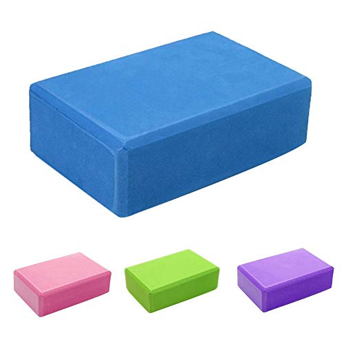 Yoga Blocks Bulk 2 Pack Supportive Latex-Free EVA Foam Yoga Blocks Set,9×6×3 Inches Lightweight High Density Non-Slip Surface Yoga Block for Stretching Exercise Meditation Pilates - color: Black