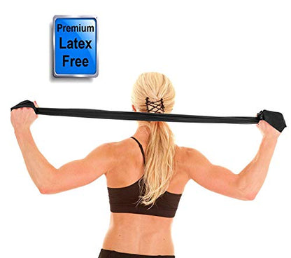 Resistance Band for Working Out | Super Exercise Bands 8,16,24 Yard Bulk Rolls |10 Strengths in Light Medium and Heavy Resistance Bands | Latex Free Workout Bands Including App and e-Book - size: 24 Yards, style: X Heavy