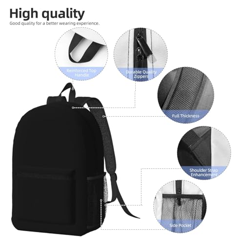MZERSE Stylish Travel Backpack Black, Lightweight Printed Daypack, Multi Pocket Bag for Commute, Trips and Outdoor Activities - color: Pattern (1117)