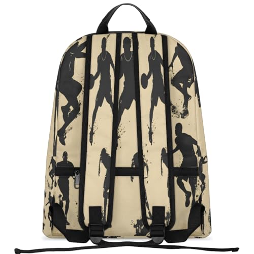 17.5 inch Laptop Backpack Basketball Player College Waterproof Travel Bag Casual Book Bag with Multiple Pockets Laptop Backpacks for Travel Hiking