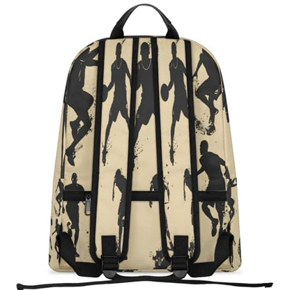 17.5 inch Laptop Backpack Basketball Player College Waterproof Travel Bag Casual Book Bag with Multiple Pockets Laptop Backpacks for Travel Hiking