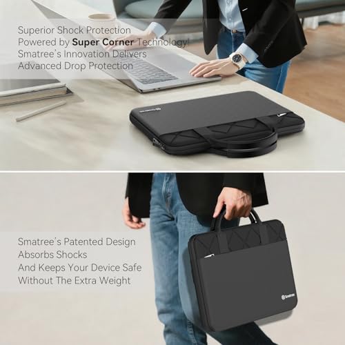 Smatree 17.3 inch Laptop Sleeve with Handle for HP OMEN Gaming Laptop 17-db0047nr/17z-db000, for 17 inch HP Protective Computer Case with Pocket, YKK Zipper, Patented Super Corner Design (E814)