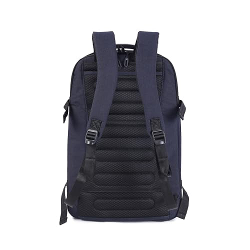 Hedgren TRIP LARGE Travel Backpack – Expandable, Water-Repellent RPET, Carry-On with RFID Protection, Laptop & Clothing Compartments, Rain Cover & Smart Sleeve - 36.2 L (Peacoat Blue) - color: Peacoat Blue