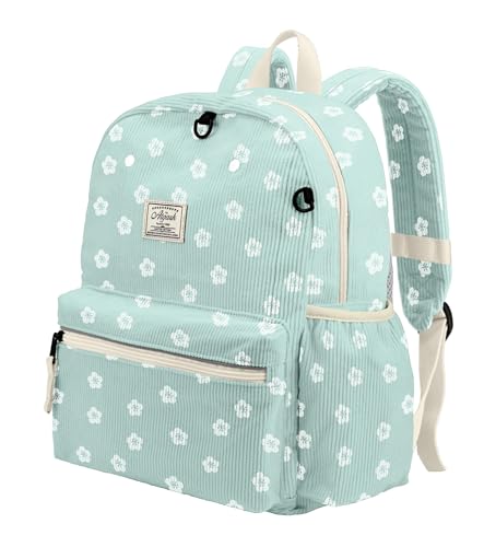 atgark Corduroy Toddler Backpack for Girls 2-5: Preschool Backpack for Girls - color: Blue Sakura Corduroy, style: Age 2-5 (13.3" H Fit A4 Folder)