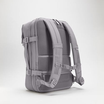 Incase A.R.C. Travel Backpack 38L – Expandable Carry On Luggage, Fits up to 17" Laptop – Butterfly Opening, Quick Access Pocket, Shoe Storage – Airplane Travel Essentials, Weekend Bag – Grey - color: Grey