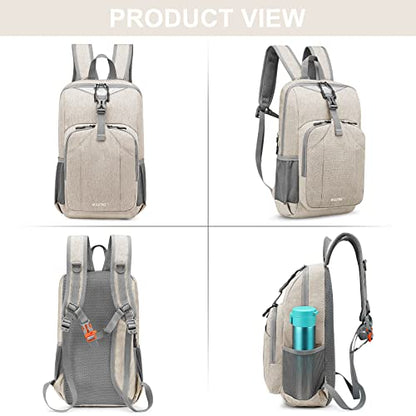 G4Free Mini 10L Hiking Daypack Small Hiking Backpack Cycling Compact Shoulder Backpack Outdoor for Men Women - color: Ivory