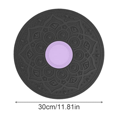 Wobble Balance Board - Non Slip Balancing Trainer, with Massage Points, 360 Degree Rotation, Workout Core Trainer for Home Gym Yoga Core Training, Sturdy Fitness Equipment 11.81 Inches