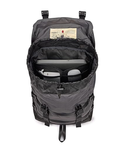 JanSport Skip Pack Backpack – 28L Capacity, Fits 13.5in Laptop, Large Main Compartment, Side Water Bottle Pocket – Ideal for Work & Travel, Smokey Grit - color: Smokey Grit