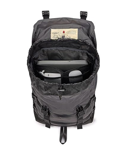 JanSport Skip Pack Backpack – 28L Capacity, Fits 13.5in Laptop, Large Main Compartment, Side Water Bottle Pocket – Ideal for Work & Travel, Smokey Grit - color: Smokey Grit