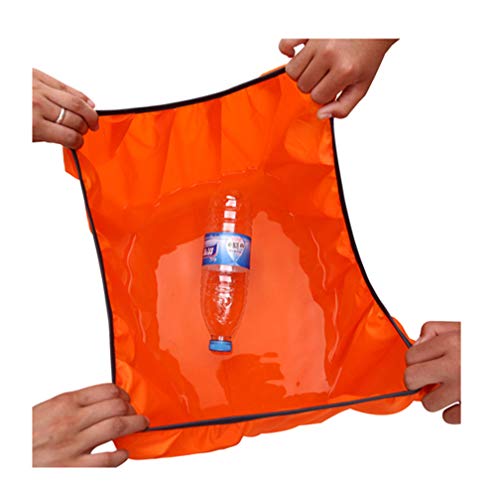 Waterproof Backpack Rain Nylon Cover, Durable Elastic Adjustable Water Resist Cover for Camping,Hiking,Climbing,30-40L - color: Orange