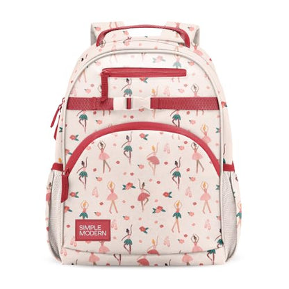 Simple Modern Large Kids Backpack for School Girls and Boys | Elementary Backpack for Teen | Fletcher Collection | Kids - 16" tall | Pink Ballerina - color: -Pink Ballerina, style: Kids Large