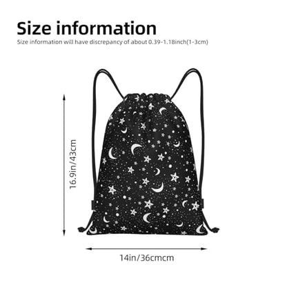 Gianlaima Drawstring Backpack Gym draw string bag For Men Women - color: Black37