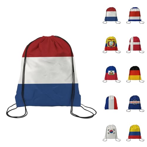 TREBIN 2026 Soccer Cup Drawstring Backpack, Soccer Gym Bag in National Flag Colors, Sports Bag Sackpack Cinch Bag (Ghana Fan) - color: Ghana Fan