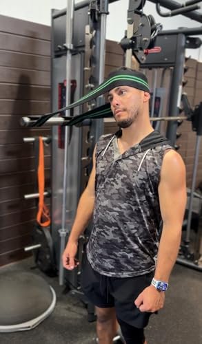 Fabric Resistance Bands with Looped Handles for Pull Up Assistance, Stretching, Mobility & Rehab | Long Non-Slip Workout Bands for Strength Training, Recovery & Home Gym Exercise - color: Black - Heavy