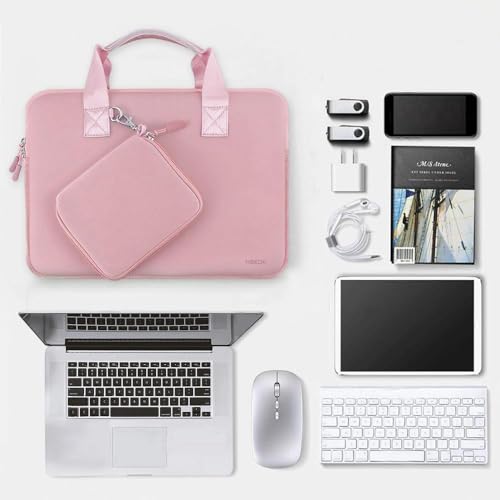 Hseok Laptop Sleeve 13 inch Case with Small Case, Compatible with MacBook Neo 13, MacBook Air Pro 13 M5/M4/M3/M2/M1, iPad Pro Air 12.9 13, XPS 13 and More, Neoprene Computer Handbag, P01K01 - color: P01k01, size: 13"