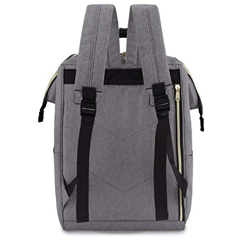 Himawari Laptop Backpack Travel Backpack With USB Charging Port Large Diaper Bag Doctor Bag School Backpack for Women&Men (9001-Gray) - color: 9001-gray