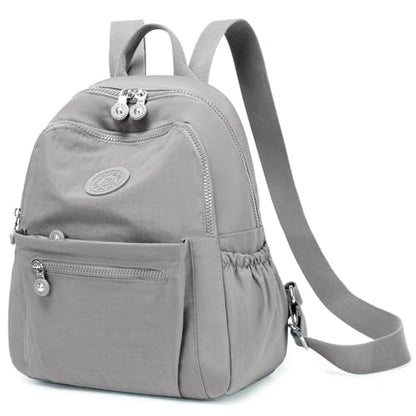 Mini Backpack Purse for Women, Stylish Daypack Shoulder Bag, Small Lightweight Daypack for Work Travle College (A- Light Grey) - color: A- Light Grey