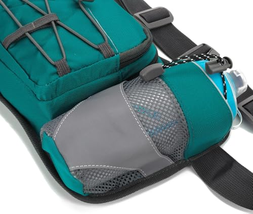 Waist Pack with Water Bottle Holder for Running Walking Hiking Fanny Pack Hydration Belt - color: Green