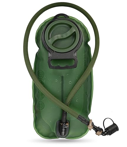 MARCHWAY 2L/2.5L/3L TPU Hydration Bladder, Ultra Durable Water Reservoir Bag with Insulated Tube for Hydration Pack for Cycling, Hiking, Running, Climbing, Biking - color: Green, size: 2.5L