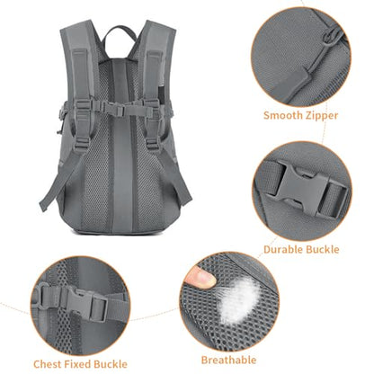HUNTVP 10L Tactical Backpack Small Backpack Mini Daypack Military MOLLE Rucksack Gear Tactical Assault Pack Bag for Hunting Camping Trekking(10l-grey) - color: Grey, size: 10L
