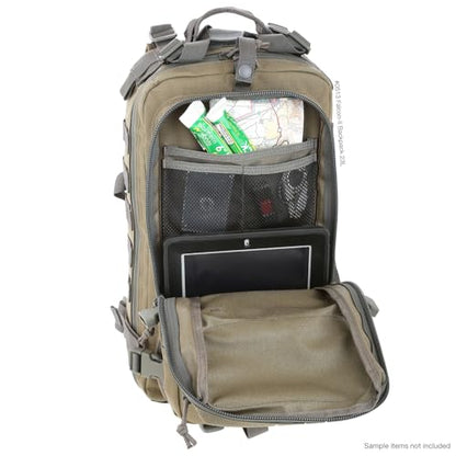 MAXPEDITION Falcon-II Backpack, 23L Tactical Backpack, Survival Pack, Bug Out Bag, MOLLE Go Bag for EDC, 0513 - color: Khaki/Foliage Green