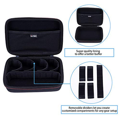 LTGEM Action Camera Case Compatible with GoPro Hero 13/12 / 11/10 / 9/8 / 7/6 / 5 / Go Pro MAX2 / MAX/Mission 1 PRO Action Camera, Accessories Carrying Storage Bag (Moveable Dividers)