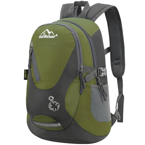 sunhiker Small Hiking Backpack Women Men 20L Lightweight Travel Backpack Daypack Casual Backpack For Cycling Outdoor Camping - color: Navy Green