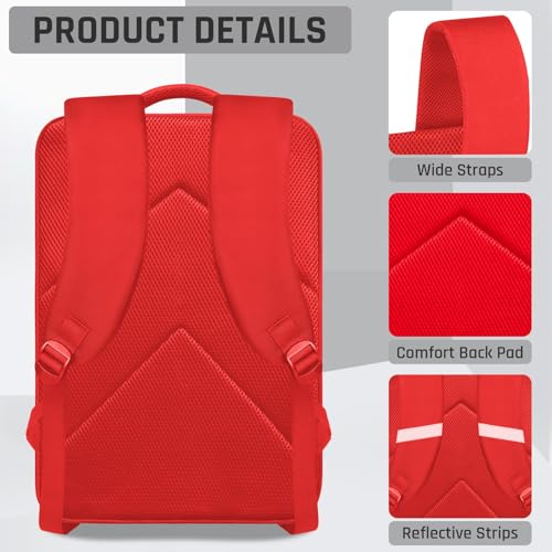 Gamer Backpack for Boys,School Boys Backpack for Kids Children Teens Elementary Middle High School,17" Large Capacity Student Bookbag & Multifunctional Video Game Travel Bag - color: Red-backpack Only