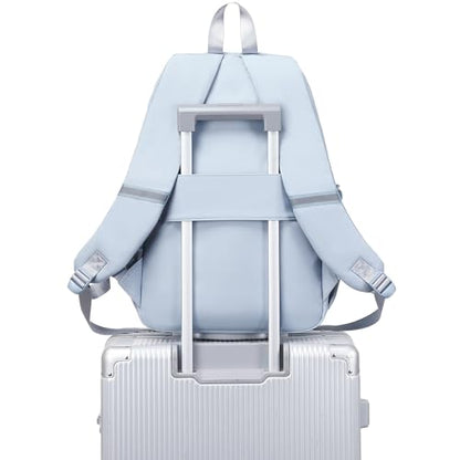 abshoo Big Student Laptop Backpack For College Women Middle High School Teen Girls Bookbag Travel Daypack (LightsteelBlue) - color: Lightsteelblue