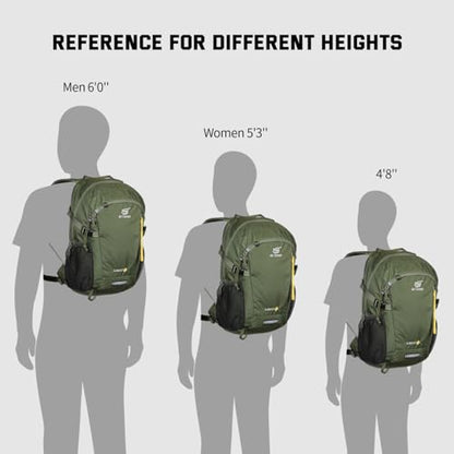 SKYSPER Small Hiking Backpack, 20L Lightweight Travel Backpacks Hiking Daypack for Women Men - color: Lantc20-armygreen, size: 20l