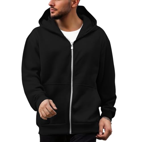 Backpack Hoodie for Men Women Zipper Cardigan Creative Hoodies Lightweight Travel Hooded Sweatshirts with Backpack - color: Black, size: 3X-Large