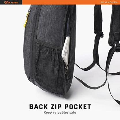 SKYSPER Small Daypack 10L Hiking Backpack Packable Lightweight Travel Day Pack for Women Men - color: Black, size: 10l