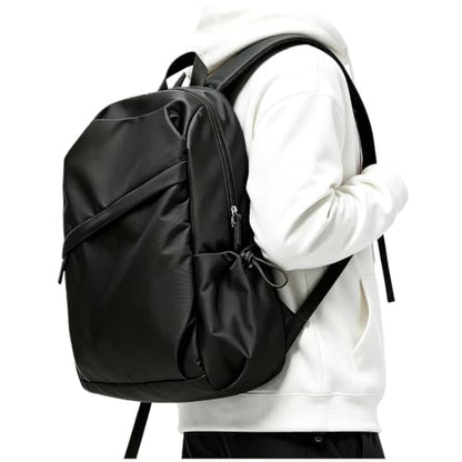Black Backpack for Men and Women,Lightweight Waterproof Backpack Travel Laptop Backpack Fits 15.6 Inch Notebook