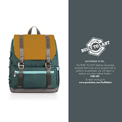 PICNIC TIME OTG Traverse Backpack Cooler, Modern Backpack Cooler with 28-Can Capacity, Fully Insulated Outdoor Bag with Water Resistant Interior, Pockets, Straps, and Bottle Opener, (Mustard Yellow) - color: Yellow